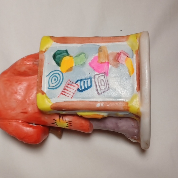 1984 Flambro Sad Clown with Trumpet and Traveler Trunk - Picture 6 of 9